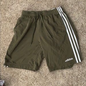 Men’s army green Adidas shorts